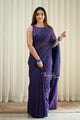 Blueberry Cheese Cake - Blue Mangalagiri Plain Cotton Saree - CS-26