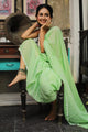 Beautiful - Light Green Mangalagiri Plain Cotton Saree - CS-10