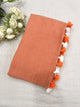 Butter Scotch - Orange Mangalagiri Plain Cotton Saree - CS-11