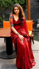 Beautiful - Maroon Mangalagiri Plain Cotton Saree - PC-55