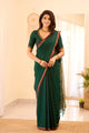 Catchy - Green Mangalagiri Plain Cotton Saree - PC-52