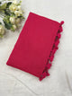 Bubblegum - Red Mangalagiri Plain Cotton Saree - PC-44