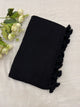 Catchy - Black Mangalagiri Plain Cotton Saree - PC-50