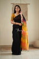 Thenmozhi Exclusive - Mangalagiri Black Cotton Saree