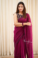 Magic - Pink Mangalagiri Plain Cotton Saree