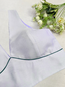 Attractive - Purple Mangalagiri Plain Cotton Saree - PC-42