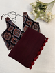 Catchy - Maroon Mangalagiri Plain Cotton Saree - PC-51