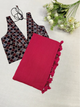 Bubblegum - Red Mangalagiri Plain Cotton Saree - PC-44