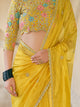 New Designer Style Saree Heavy Embroidered Work With Designer Blouse