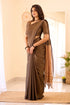 Beautiful - Brown Mangalagiri Plain Cotton Saree - PC-53